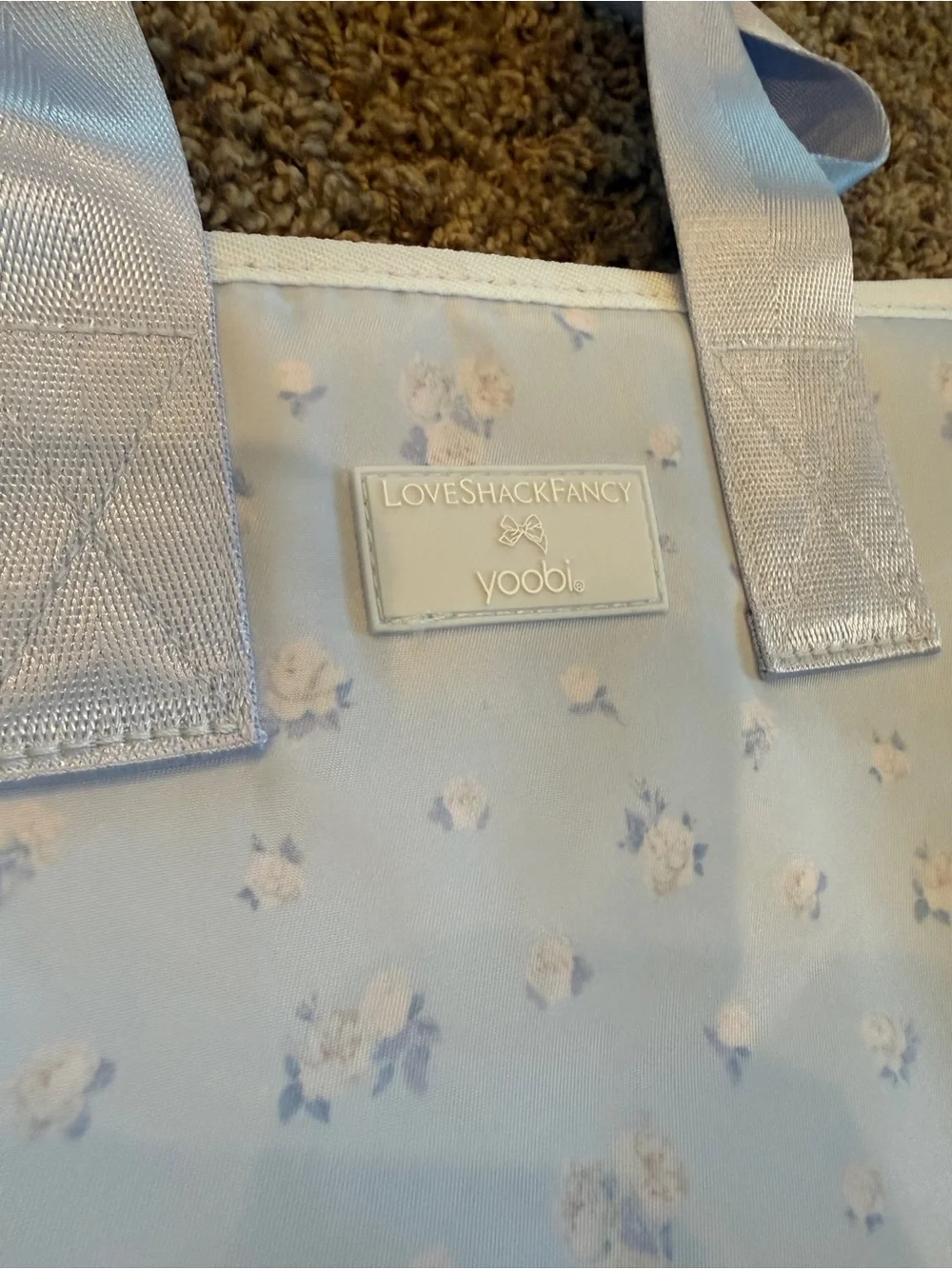 LoveShackFancy Pastel Lavender Floral Backpack & Tote Set